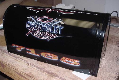chevy racing mailbox